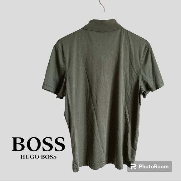 Men’s Hugo Boss Polo - Size: M - Olive Green - Picture 2 of 2